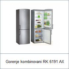 Gorenje kombinovani frižider RK 6191 AX